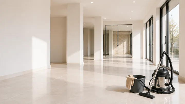 Nettoyage fin de chantier après travaux, fin de bail commercial ou locatif - COCAP Services